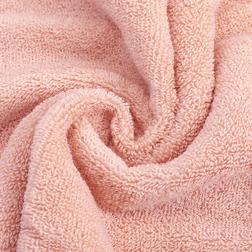 Jieyu 2 pieces pure cotton face towel household soft absorbent cotton bath towel skin large face towel pure cotton face towel (pink + blue