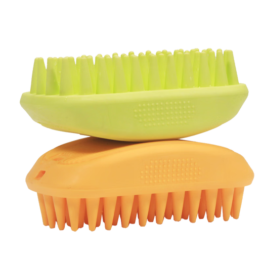 Dudai pet dog bath brush, rub bath and bath tool, Teddy Cokin fur special pet cleaning supplies, dog washing brush, fresh green massage bath brush