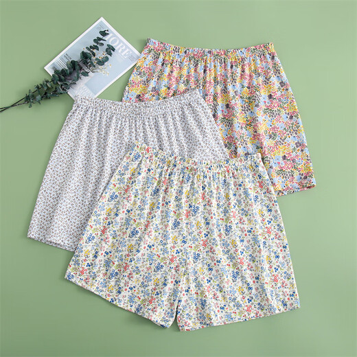 AB Unterwäsche Frauen purer Baumwolle hohe Taille Pyjama Hosen Sommer dünne gestrickt