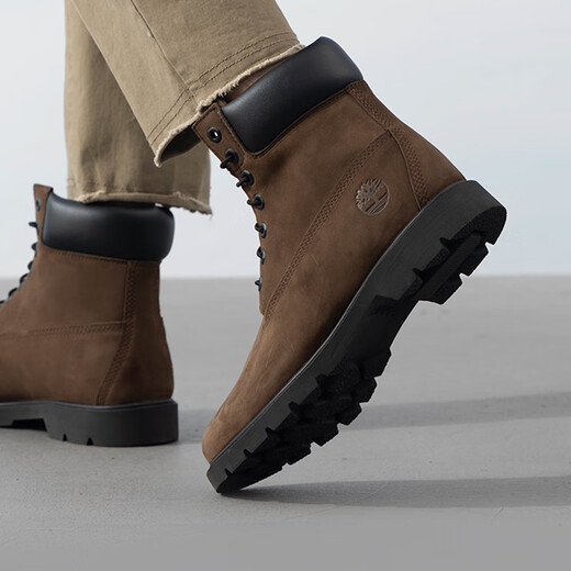 添柏岚（Timberland）男鞋马丁靴春季户外徒步登山鞋抓地耐磨工装复古英伦高帮靴A64YN 深棕色A64YN968 44 (280mm)