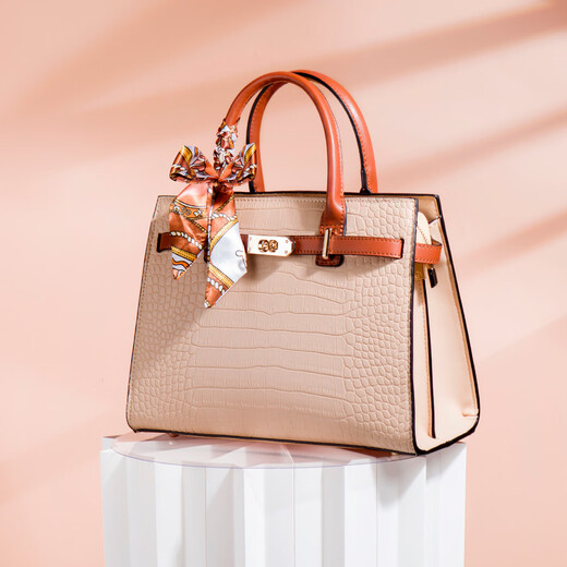 
I want to send Mother's Day birthday gift for a practical lady handbag for 40-year-old 50-year-old mother-in-law auntie elder bag 728 crocodile pattern [Apricot brown]