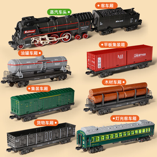 Jae Chang Chang Deutsche Qualität des Qualitätszugmodells für Elektro -Fernbedienung von Retro -Dampfstrecke mit Retro -Dampfstrecke simulierte EMU Bridge Cross -Stream -Zug [99*216 cm] Fernbedienung + Elektromotter - Geschenkbox [Ladeversion]