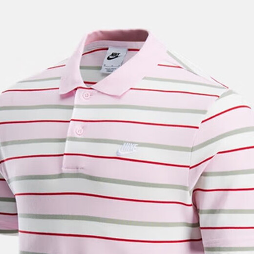 耐克（Nike）短袖男装 2024夏季新款户外健身运动服POLO衫条纹百搭翻领休闲T恤 FN3897-663 M /建议120-130斤