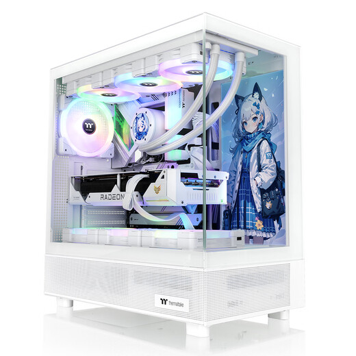 Thermaltake (Tt) Steel Shadow Transparent S Ocean View Chassis Computer Host White (ATX motherboard/supports 360 water cooling/270 panorama/9 fan positions/4090 graphics card)