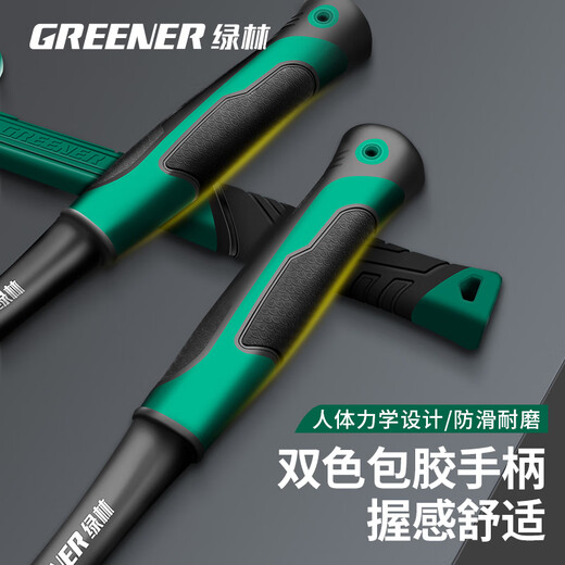 Greener (GREENER) octagonal hammer one-piece solid one-piece masonry hammer sledge hammer wall-breaking hand hammer construction site large hammer 4 pounds conjoined octagonal hammer (no U-turn)
