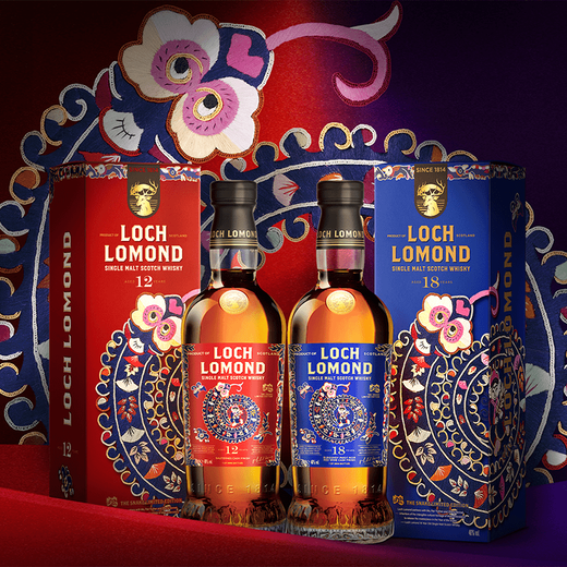 
Roman Lake [Zodiac Edition of the Year of the Snake] Scottish Single Malt Whiskey 700ml British original bottle of imported foreign wine for gifts, 12 years of the Year of the Snake + 18 years of the Snake