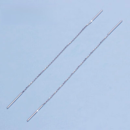 Fiber Bundle (QIANSHU) Valentine's Day Gift pt950 Platinum Ear Wire Women's Tassel Platinum Ear Wire Earrings Earrings Women's Earrings Weight Approximately 1.25-1.35 Grams Total Length Approximately 9cm Platinum