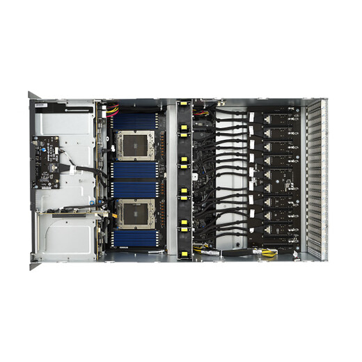 大勤图智华硕ESC8000A-E12/RTX4090深度学习主机8路GPU服务器AI人工智能高性真计算DeepSeek部署大模型电脑 EPYC 9734*2/224核448线2.2G RTX4090 