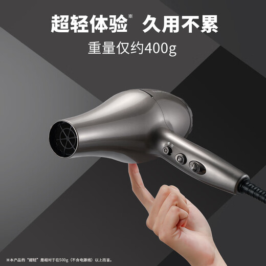 Fire Phoenix Hair Dryer 5610H High Speed Hair Dryer Home Hair Salon Grade 2400W High Wind, Quick Drying, Low Noise Barber Shop Special Constant Temperature Hair Care Hair Dryer Titanium Gray