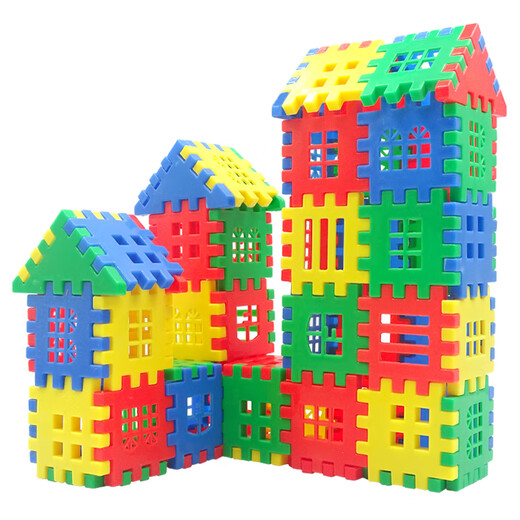 Docka Squares digitales para niños para niños y niñas juguetes de 3 a 6 años, inserte e instale el jardín de infantes de la casa, el bloque de construcción de la casa, los cuadrados digitales 220 piezas [caja de almacenamiento] + dibujos