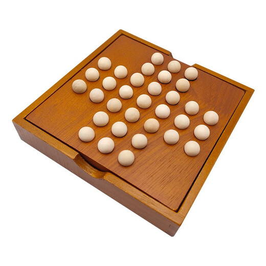 单人棋鲁班盒子儿童解锁玩具礼神秘藏物盒孔明木制玄机关宝盒 木制-八仙过海
