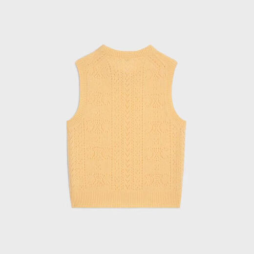 Celine Damen gelben Wollhülsen -Pullover 2Adih907z.11ja l