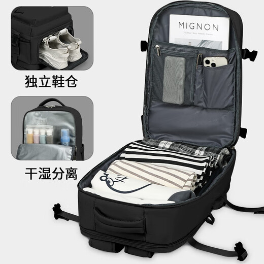 VICTORIATOURIST Backpack Travel Bag Men's Business Travel Multifunctional Luggage Bag Travel Dry and Wet Separation School Bag Women's Large Capacity Backpack