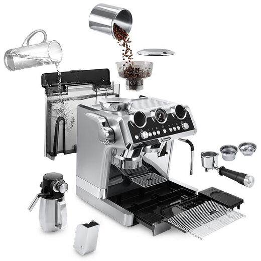 Delong Coffee Machine EC9865.M Versión insignia Silver Knight Cold Brew Coffee Máquina de extracción de frijol semiautomático