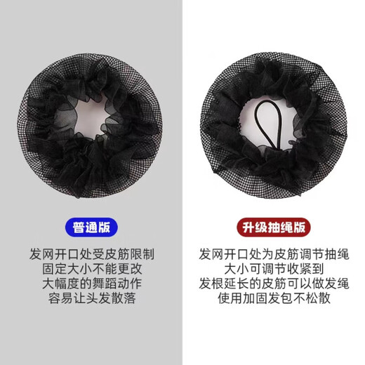 Qingxin Women's Invisible Hair Net Children's Ballet Dance Examination Ballet Hair Waiter Hair Net Pocket Professional Property Lace Hair Net-5 Pack