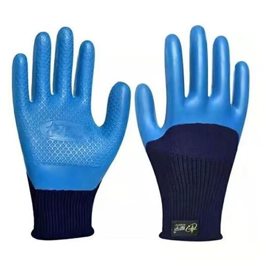 
12 Double Star Yu Labor Protection Gloves Younaibao A698 Wear-resistant Anti-slip latex embossed protective construction site gloves 12 Double 698 gloves
