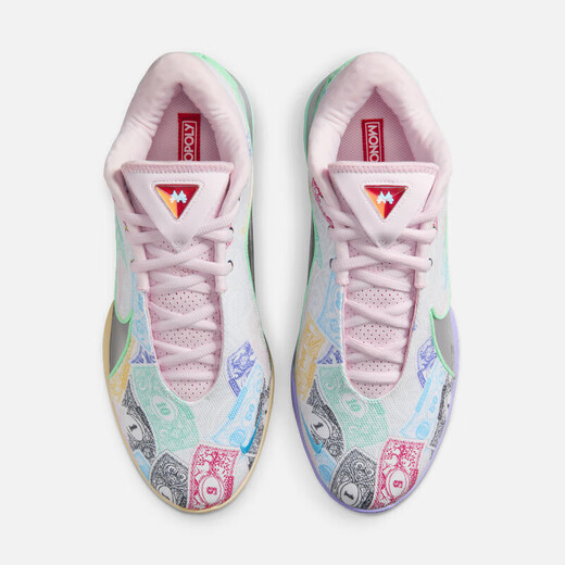 耐克（NIKE）男鞋2024春季新款运动鞋LEBRON 22詹姆斯22实战篮球鞋抗扭休闲鞋 FZ1098-100白绿粉蓝 40