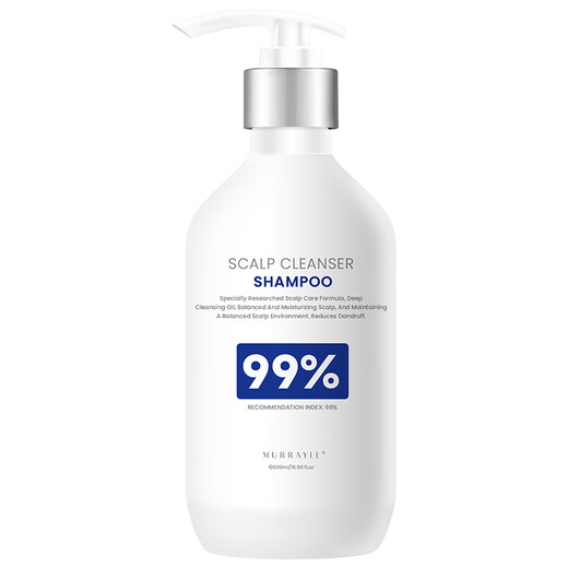 Mo Rui Murrayle Limpieza del cuero cabelludo y eliminación de ácaros Folículos capilares de la limpieza Control de aceite Anti-itch alivio del champú de limpieza de acné 500ml
