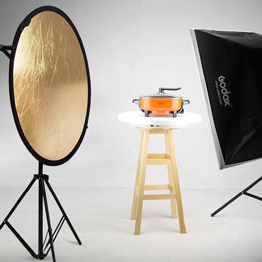 Godox 2-in-1 60CM reflective plate, gold and silver fill light plate, folding light barrier, soft light plate, outdoor sun visor, portrait document reflector, portable light fill plate, 60cm