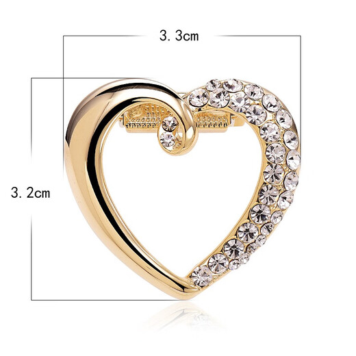 QUAMER gold store style silk scarf buckle corner T-shirt clothes clip hem knotted buckle high-end high-end waist gold AT2