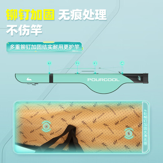 JIADIAONI Lanku Big Belly Bag Fishing Rod Bag Fishing Gear Sea Rod Bag Storage Lure Bag Special Canvas Lure Free of Disassembly