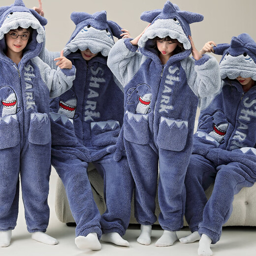 Junge Liebeswörter Eltern-Kind-Pyjamas Herbst- und Winter-Strampler Langarmed Koralle Velvet Family Drei- und Vier Familiendekoration Kinder-Jungen-Heimkleidung