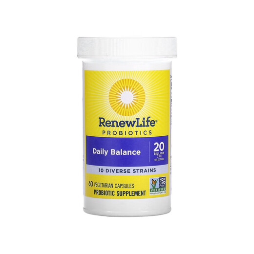 Renew Life Probiotics Daily Balance 60 Vegetarian Capsules