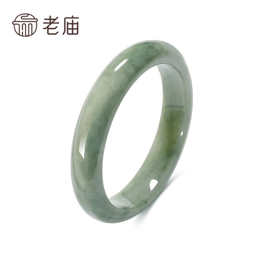 Laomiao Bracelet de Jade Graine de Cireuse Bracelet de Jade Vert Clair pour Femme Bracelet de Paix à Fleur Flottante pour Cadeau d'anniversaire de Petite Amie ou de Femme Bracelet de Jade Vert Clair 60 Cercles + Certificat + Coffret Cadeau