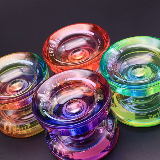Magicyoyo Anfänger Yo-Y K2 Plastikkristall Yo-Yo Professionelle Ausbilanz Wettbewerb Geister Hand Magie Yoyo Kinder leben Schlaf-Volltransparent