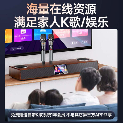 SANSUI DV-91F echo wall TV audio home KTV set son panoramique machine de karaoké intelligente tout-en-un home cinéma karaoké chanson peut être connectée au téléviseur avec microphone
