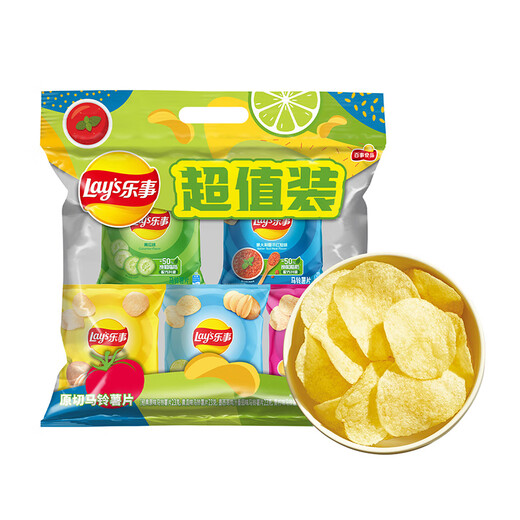乐事（Lay's）薯片组合包 混合多口味 115克（23克*5包）5种口味 休闲零食