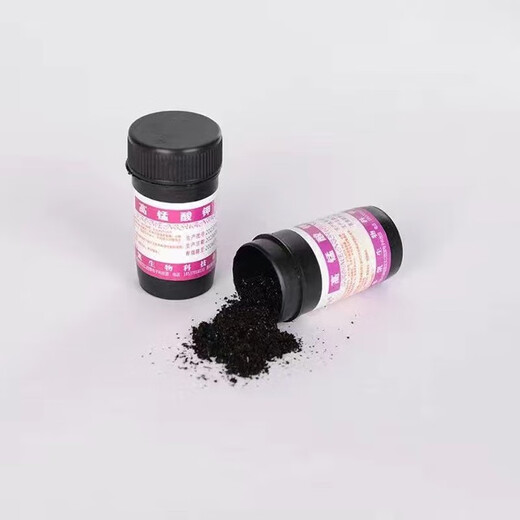 Potassium permanganate powder chemical experiment reagent crystal fish tank external aquaculture kill 18g/bottle (1 bottle) high purity 90