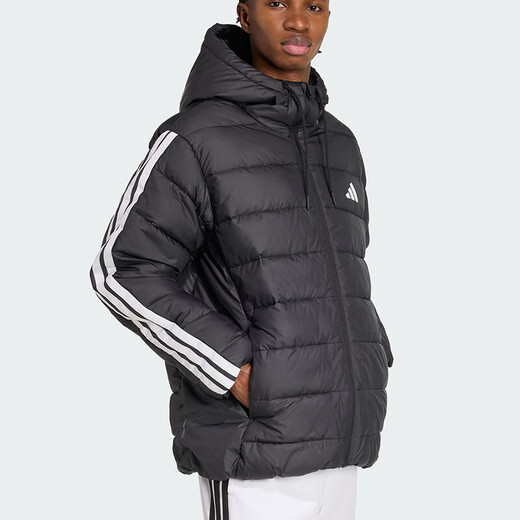Adidas men's new winter sportswear hooded windproof warm cotton casual cotton jacket JM8355 CY8624 S