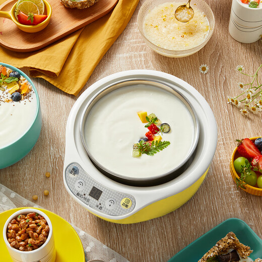 
Bear yogurt machine, fully automatic rice wine machine, stainless steel inner liner, yogurt fermentation natto machine, ceramic 4-minute cup inner liner, microcomputer timed temperature control, microcomputer [1+4 minutes cup] SNJ-B10K1