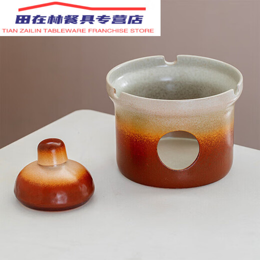 Alkohol Lampe Tee-Kessel Alkohol Herd Diandou Erfrischung Teehaus Restaurant Isoliertes Tee Kocher Kesselzaun Back Tee Dosen Golden Edelstahl-Ruyi Lading Beam Single Pot 1