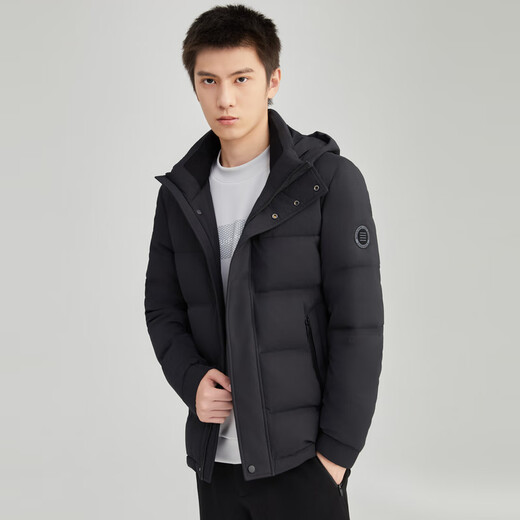 Sundance store same style 2023 winter new hooded and armband thickened warm and cold bread down jacket black 165/88B