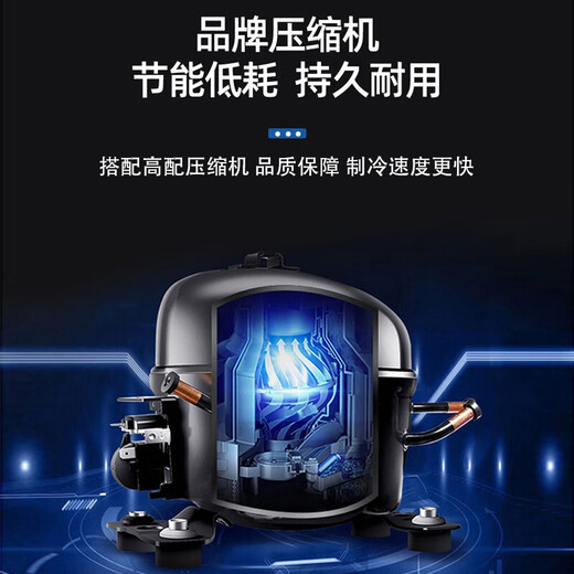 白雪雅竹冰柜商用大容量全冷冻大型冰柜家用冷藏冷冻两用卧式冷柜展示柜 688单温【经济款】1435x690x850