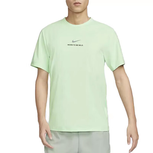 耐克（NIKE）短袖男装2025年夏季新款简约透气快干健身训练运动服圆领休闲t恤 HF6169-376浅绿 UPF40+ M