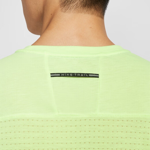 
Nike (NIKE) official DRI-FIT ADV men's quick-drying short-sleeved running top spring new HJ3581 701 slightly yellow green/black 2XL