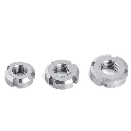 Jinchao GB812 national standard 304 stainless steel round nut slotted nut locking stop small and cap garden nut yuan shape M22*1.5