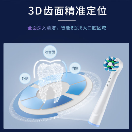 Dong Niron Adaptado a Braun Ole B/Oralb Head de cepillo de dientes eléctrico D12/D16/D100/P2000/P4000/3709 Cabezal de reemplazo 8 Normas de calidad originales + Angeles de ángulo múltiple