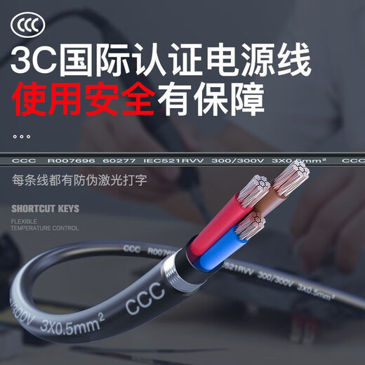 DELIXI ELECTRIC electric soldering iron set home repair welding artifact constant temperature soldering gun temperature regulating welding pen electric iron 60w