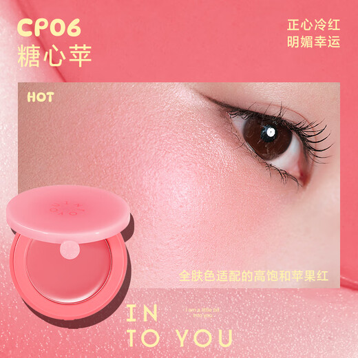 INTO YOU Creamy Mist Blush Cream Naturally Brightens, Contours, Makes Up, Moisturizes and Moisturizes Birthday Gift for Girlfriend CP06