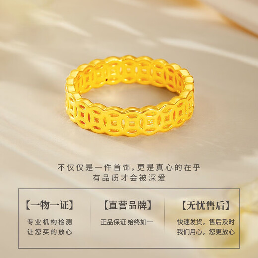 GRAYCEWODY Old Phoenix 999 gold gold clad with silver. Please ask for coins. Pure gold pure silver ring. Birthday gift for your lover. US size 10 circle mouth 140-160 Old Phoenix Gold Store