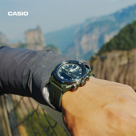 卡西欧（CASIO）PRW-6600YB-3/6621/6900Y-1/6611/61Y-1B光能电波登山手表 PRW-6800Y-3PR军绿带