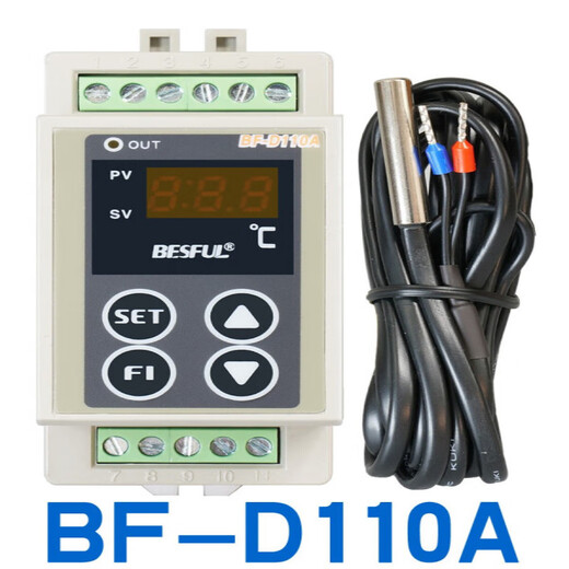 BF-D110A Bihe BESFUL return water heating rail-mounted thermostat thermostat temperature controller BFD110A equipped with 1 temperature probe
