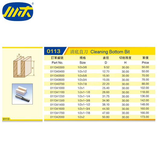 
Sichuan wood extended clear bottom knife flat bottom knife woodworking wood groove knife big gong machine double-edged knife gong bottom straight knife 0113 12178