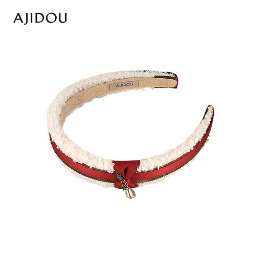 AJIDOU birthday gift AJIDOU Warm Winter Kingdom series goddess headband dark red inner diameter 12.5cm wide 3cm