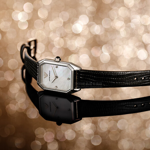 Emporio Armani watch ladies European and American square disc quartz women's watch birthday gift for girlfriend Retro square watch AR11148