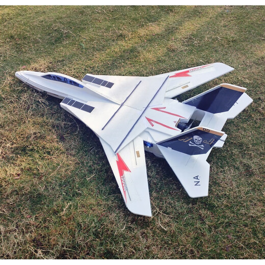 BILLY RICE modèle réduit d'avion télécommandé à monter soi-même compétition F14 modèle réduit d'avion à voilure variable chasseur résistant aux K électrique autonomie de la batterie de 15 minutes blanc nouveau matériau panneau kt avion vide + fil d'acier + pieds de gouvernail + tige de carbone, feuille de carbone
